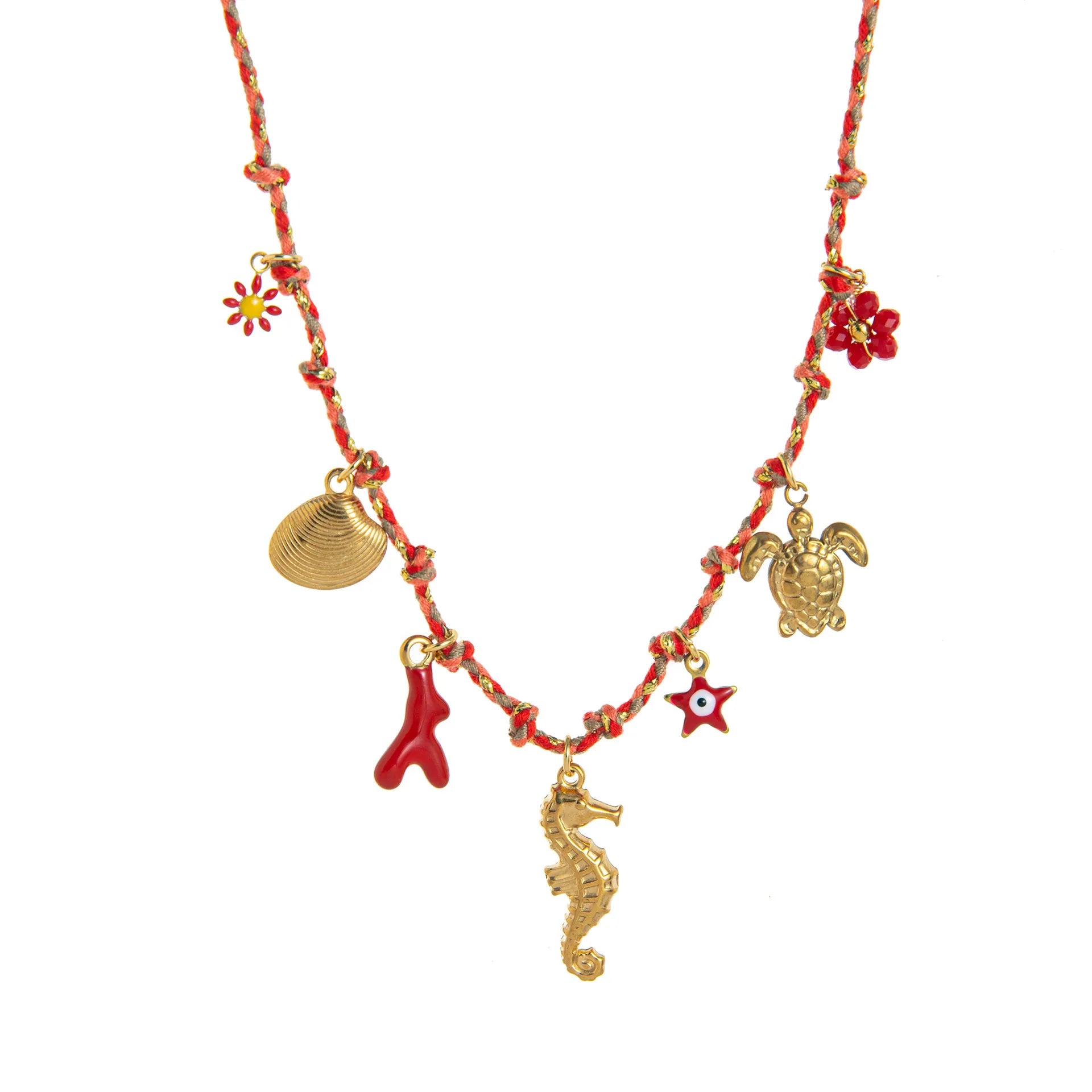 Collana Amalfi – Charms Marini Placcati Oro 18K